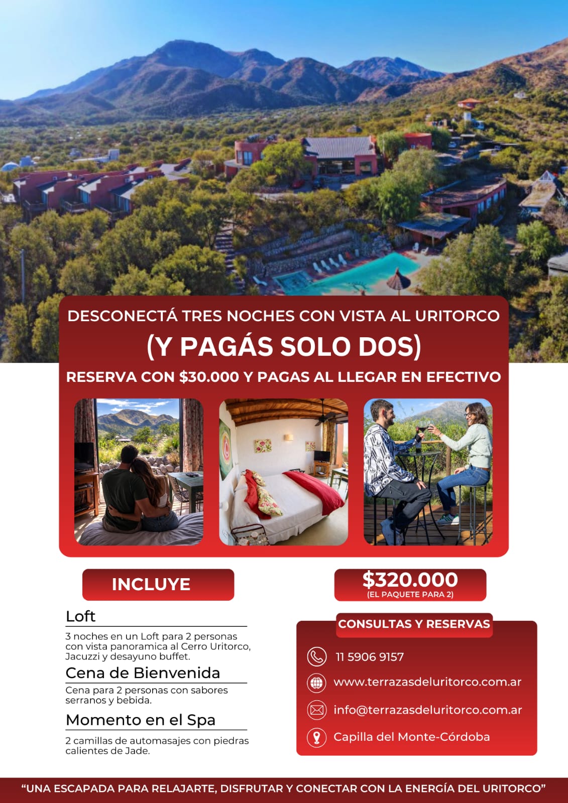 Desconecta 3 noches y solo abona 2